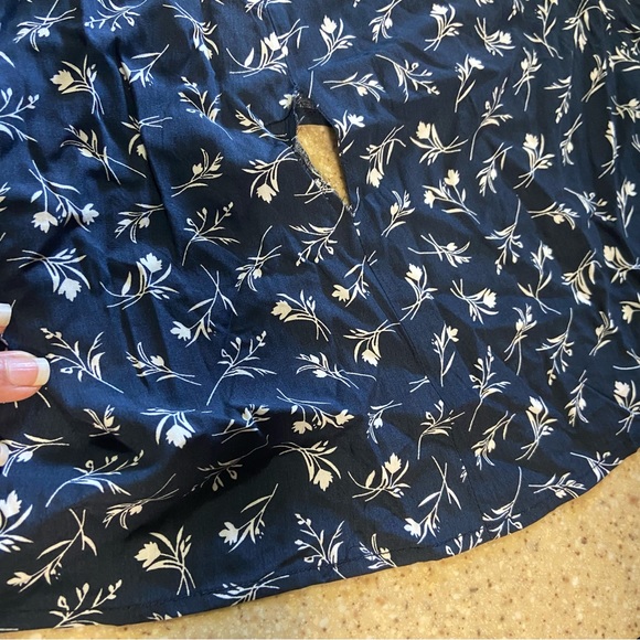 Lulus New Desires Navy Blue Floral Print Backless Maxi Dress - Picture 10 of 11